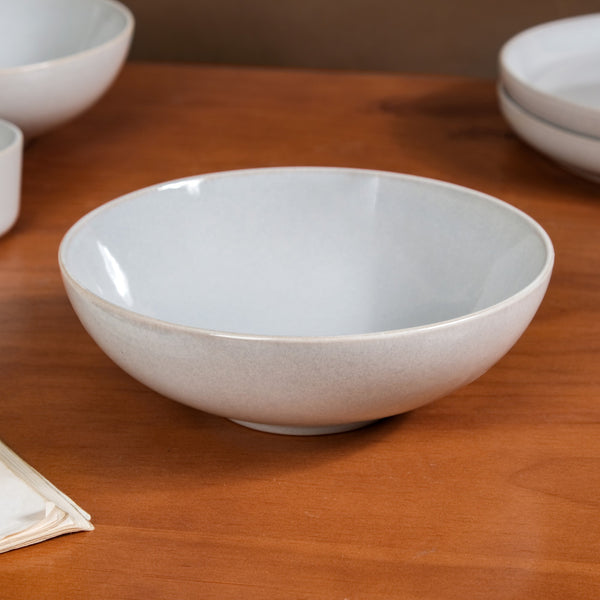 Sera Ceramic Serving Bowl Set Of 2 Grey 1000ml