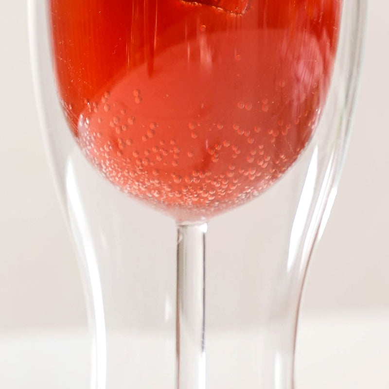 Set Of 2 Transparent Double Wall Cocktail Glasses 450ml