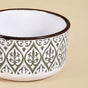 Set Of 4 Baroque Ceramic Small Bowl Green 200ml