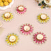 Blossom Tea Light Holder With Pearl Embellishment Set Of 6