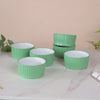 Cresta Ceramic Snack Bowl Set Of 6 Green 400ml