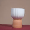 Contemporary Ceramic Pot White