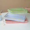  Pastel Herringbone Pattern Metal Tray Set Of 3