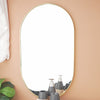 Wall Mounted Oval Mirror Gold Small