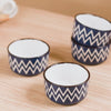 Oscilla Ceramic Small Bowl Set Of 4 Navy 200ml