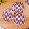 Oscilla Ceramic Dinner Plate Set of 4 Purple 11 Inch