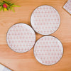 Ceramic Kaleido Dinner Plate Set Of 4 Pink 11 Inch