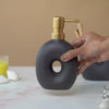 Modern Donut Ceramic Bath Set Of 2 Matte Black