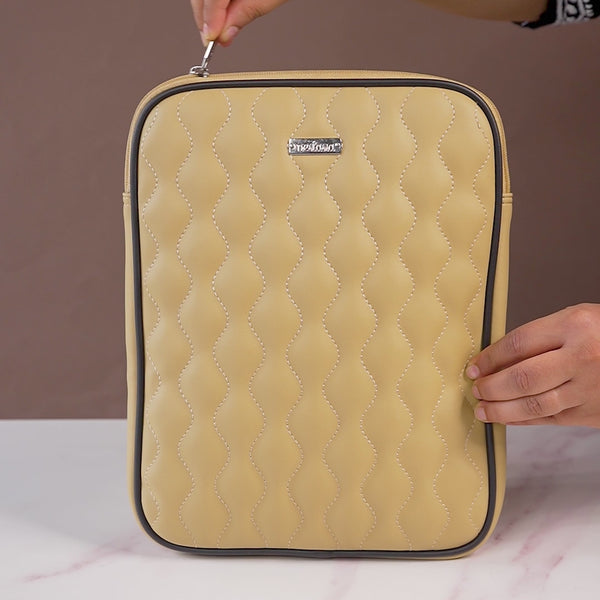 Handcrafted iPad Case Beige