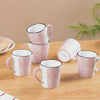 Baroque Tea Cup Set Of 6 Pink 250ml