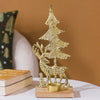 Gold Reindeer Showpiece With Tea Light Holder