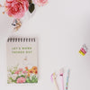 Love Garden Spiral Bound Notepad Set Of 2