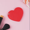 Heart Shaped Pocket Mirror Red - red pocket mirror, heart-shaped mirror, compact travel mirror, stylish makeup accessory