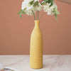 Bottle Shaped Ceramic Vase Yellow