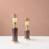 Set Of 2 Luxury Pillar Candle Holder