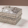 Antique Metal Gift Box Silver Set Of 2