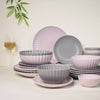 Scalloped 22 Piece Dinner Set For 6