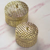 Set Of 2 Ornate Dry Fruit Box Gold