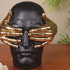 Symbolic Face Showpiece Black And Gold