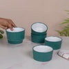 Cresta Snack Bowl Set Of 6 Teal 400ml