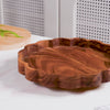 Acacia Scalloped Lazy Susan Serving Platter