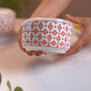 Ceramic Office Lunch Box Set Of 2 Red