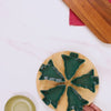 Set Of 5 Tree Snack Bowls With Wooden Rotating Tray 100ml