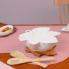 Maple Leaf Serving Bowl With Wooden Cutlery And Tray 1300ml