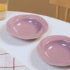 Mauve Pasta Dishes Set Of 2 8 Inch