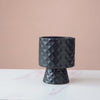 Modern Black Vase With Stand