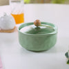 Pebble Textured Serving Bowl With Glass Lid 950ml