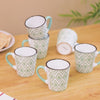 Kaleido Tea Cup Set Of 6 Green 250ml