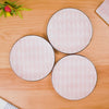 Set Of 4 Pink Baroque Ceramic Dinner Plate 11 Inch