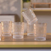 Embossed Water Glass Set of 6 250ml