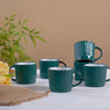 Cresta Daily Coffee Mug Set Of 6 Dark Green 300ml