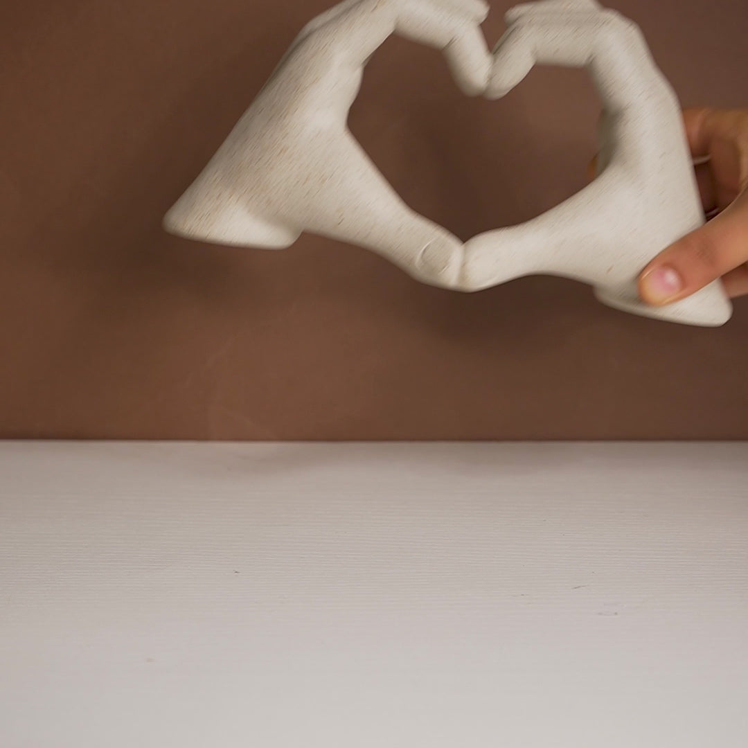 Love Heart Hands Resin Showpiece- Unique Showpiece Online