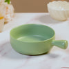 Ceramic Baking Bowl With Handle Sage Green 650ml