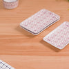 Pink Ceramic Kaleido Serving Platter Set Of 4 7 Inch