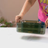 Tissue Storage Holder With Organizer Green
