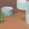 Light Blue Cresta Ceramic Snack Bowl Set Of 6 400ml