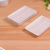 Baroque Ceramic Serving Platter Set Of 4 Small Pink 7 Inch