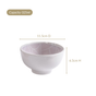 Ascentia Modern Art Deco Light Mauve Small Bowl Set Of 4 325ml