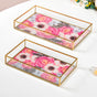 Nested Tropical Decorative Trays Set Of 2