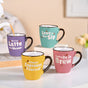 Puntastic Quotes Ceramic Coffee Mug Set Of 4