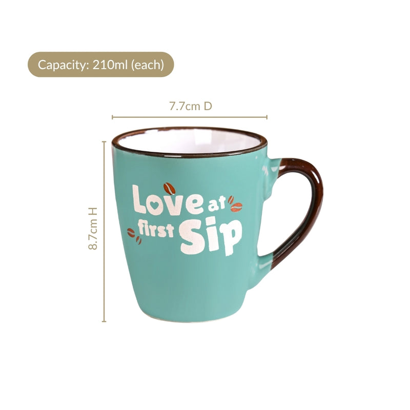 Puntastic Quotes Ceramic Coffee Mug Set Of 4