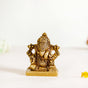 Ganpati Bappa Murti Showpiece 4cm - Ganpati Bappa Murti, Ganesh Showpiece, Decorative Ganpati Idol, Small Ganesh Murti, Brass Ganpati Figurine