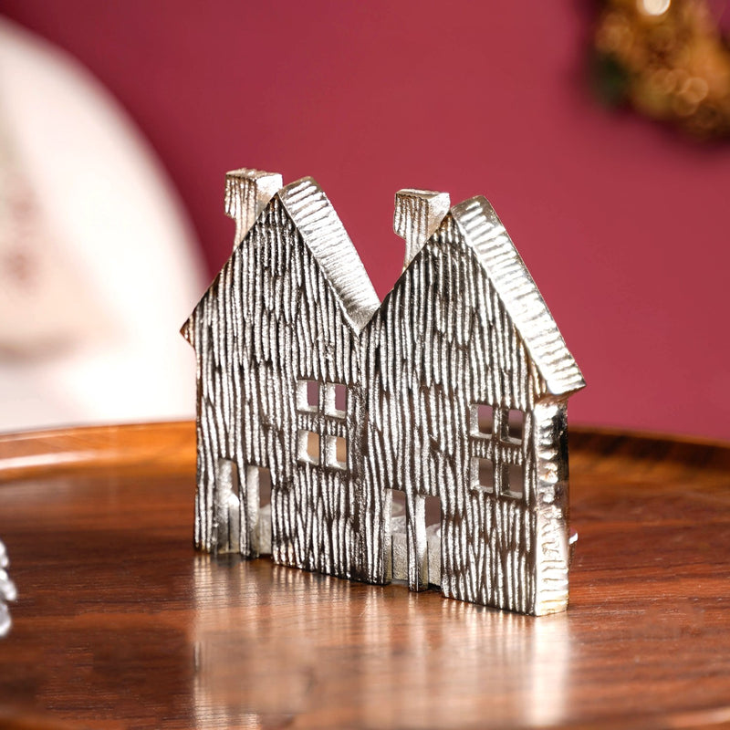 Putz House Dual Tea Light Candle Holder