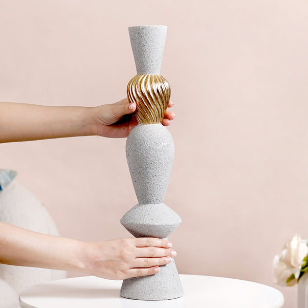 Quartz Sand Finish Texture Pole Showpiece