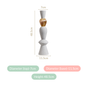 Quartz Sand Resin Pole Showpiece