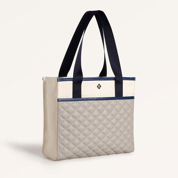 Quilted Canvas Everyday Office Tote Bag
